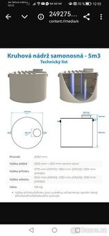 Kruhová nádrž samonosná 5cm3