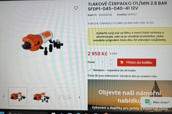 Tlakové čerpadlo SEAFLO SFDP1-033-035-41,12V 12.5LPM 3.3GPM