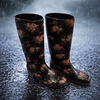 Holínky květované vel. 38/39