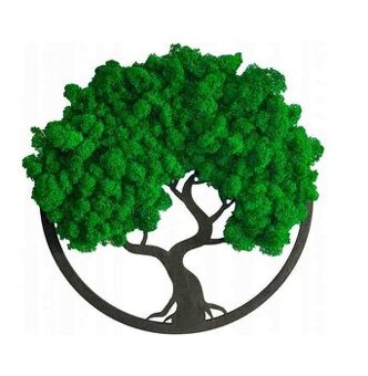 Mechový obraz strom života