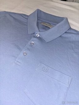 Světle modré polo tričko bugatti | Piqué struktura | vel. XL