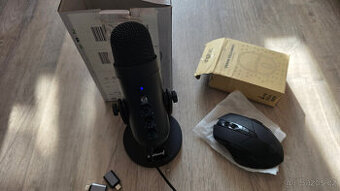 Profesionální USB kondenzátorový mikrofon  + Myš bezdrátová