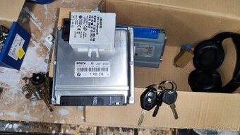 BMW e39 530D 142kw jednotka+ews+klíče+zámky+sloupek