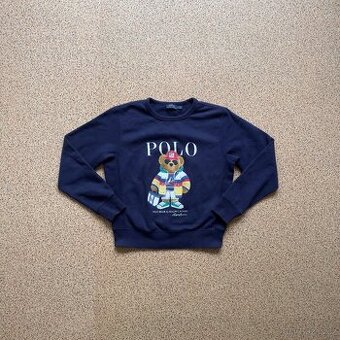 Ralph Lauren Polo dámská modrá mikina s medvědem | vel. M