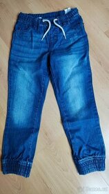 Chlapecké ryflové kalhoty 2x 128 - 1