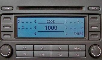 Zjištění kódu autorádia / PIN CODE