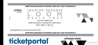 Imagine Dragons, sezeni sektor A Praha 11.06.2025 Letnany