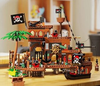 Naová stavebnice typu LEGO Pirátská pevnost – Stavebnice pln