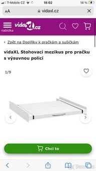 Vysuvný suplik mezi pracku a susicku - 1