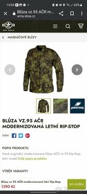 Blůza a kalhoty vz.95 AČR letní