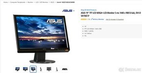 LCD Monitor ASUS vh192d 19“