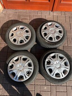 disky 5x112 (Škoda) + zimní pneu Michelin