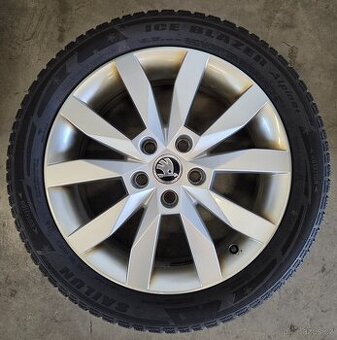 Alu kola Octavia 3 17" 5x112, zimní Sailun 205/50R17