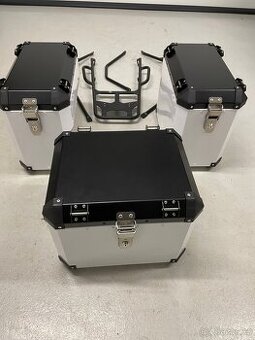 Hliníkové motokufry BIG HUSKY nové + nosič na TENERE 700