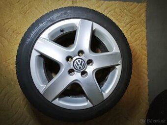 Sada-alu kola VW 17" včetně pneu, originál VW Sharan