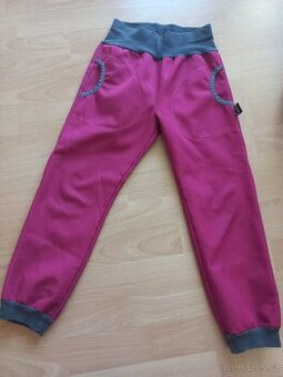 Softshellové kalhoty s fleece vel. 122/128