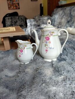 Porcelánová čajová konvice+konvička