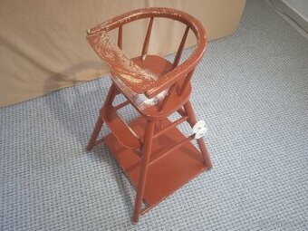 DŘEVĚNÁ DĚTSKÁ JÍDELNÍ ŽIDLE-ŽIDLIČKA