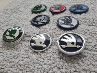 ŠKODA LOGO do volantu 43mm CHROM / 46mm FAREBNE.