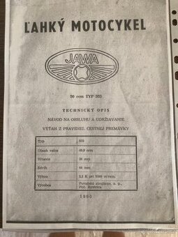 Návody Jawa 50/555 Jawa 250
