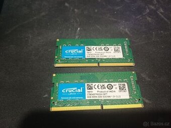 Crucial 16GB KIT (2x8GB) SO-DIMM DDR4 3200MHz - ZÁRUKA 10 LE
