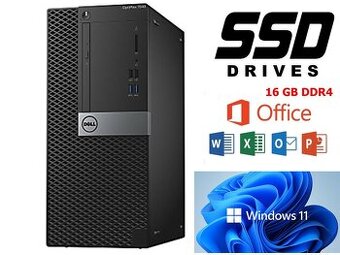DELL OPTIPLEX ,16GB DDR4,SSD,HDD,W 11,záruka