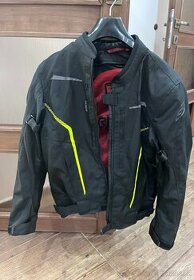 Bunda na motorku Ozone Delta IV černo-fluo žlutá