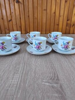 Sada 6 x šálek s podšálkem Bohemia