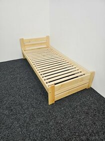 Prodám Nové postele zvýšené s roštem 80 či 90x200cm.
