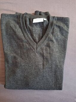 Pánský tmavěšedý svetr XXL