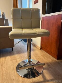 Barová koženková židle