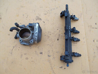 Škrtící klapka a vstřiky Škoda Octavia II 1.6 75kw