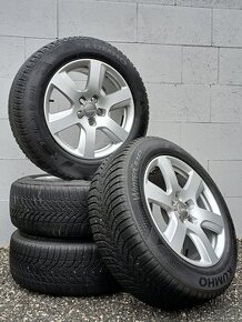 Pěkná zimní orig alu kola Audi A6, Kumho 225/60/17 vzorek 7m