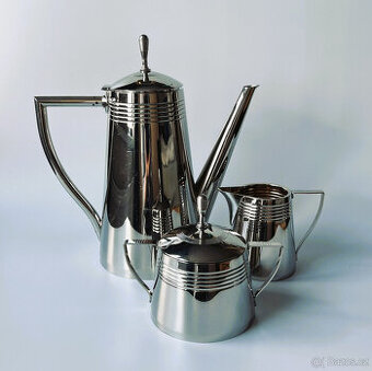 Art Deco nerezový servis, Kallmeyer & Harjes