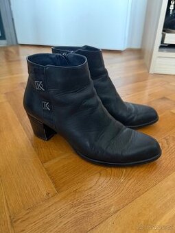 Kožené kotníkové boty Dorking – černé, vel. 39