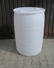 Plastová nádoba (sud - bílý) 200 litrů - 1