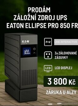 Záložní zdroj UPS Eaton PRO 850 FR záruka