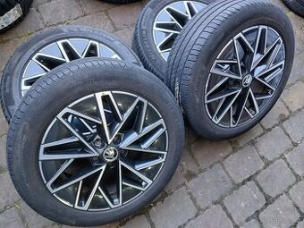 ALU kola,sada,ŠKODA SLAGARD,originál,205/55 R17,5x112,TOP
