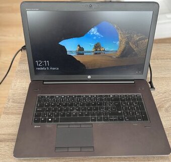 HP Zbook 17 G3, pracovní stanice, nefunkční baterie