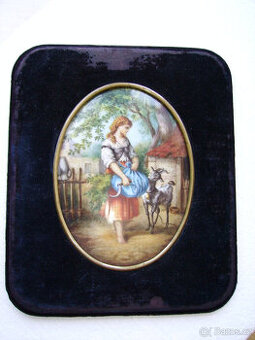 miniatura malovaná na porcelánu