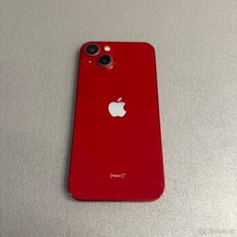 iPhone 13 128GB červený, 100% baterie, 12 měsíců záruka