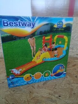 VELKÝ dětský bazén vodní hřiště + bowling 4,35x2m