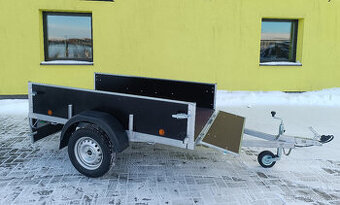 Český robustní přívěs PROFI 215x129 Opěrné kolo ZDARMA