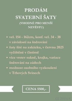 Prodám svatební šaty - 1