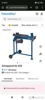štípačka Scheppach HL 650 Nová