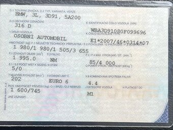 BMW 316D (RADA 3 DIESEL F30)