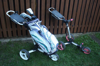 ÚPLNĚ NOVÝ GOLFOVÝ BAG  + GOLFOVÝ VOZÍK