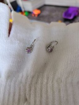 DÍVČÍ NÁUŠNICE BÍLÉ ZLATO