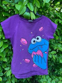 Dívčí tričko Puma Sesamme Street vel. 128