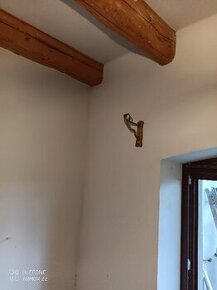 Konzole na gárniže mosazné staré